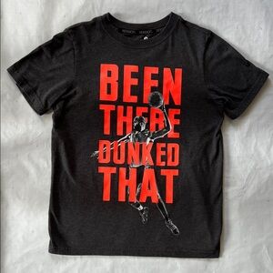 Boys Xersion Orange and Grey Graphic Tee - Size S (8)